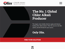 Tablet Screenshot of olinchloralkali.com